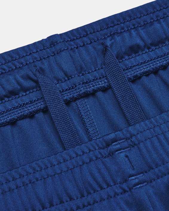 男士UA Tech™ Graphic短褲 in Blue image number 4